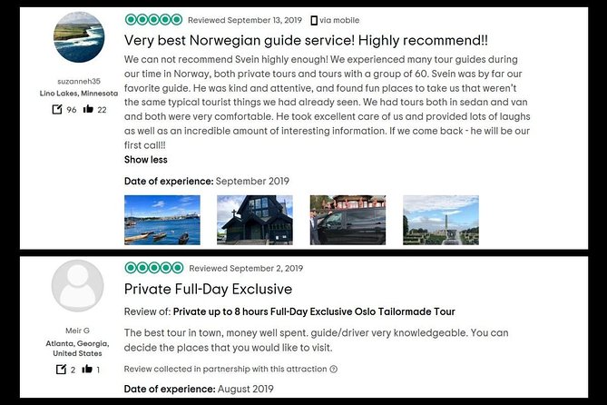 7 hours Private Limousine tour combined Oslo & Tyrifjord including "The Twist" - Krokkleiva and the Queen’s View over Tyrifjord