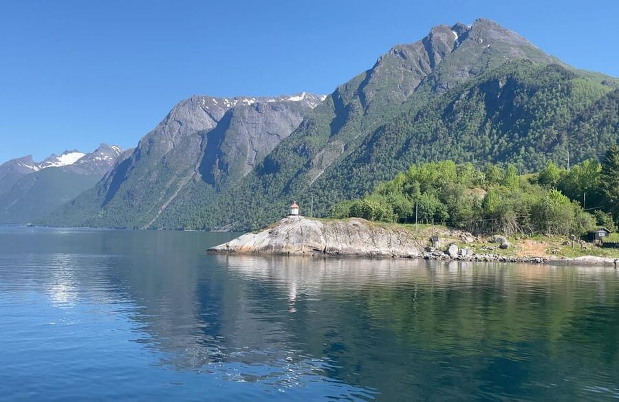 All About the Fjords, in one tour by boat & bus from Ålesund - Across Storfjord by ferry