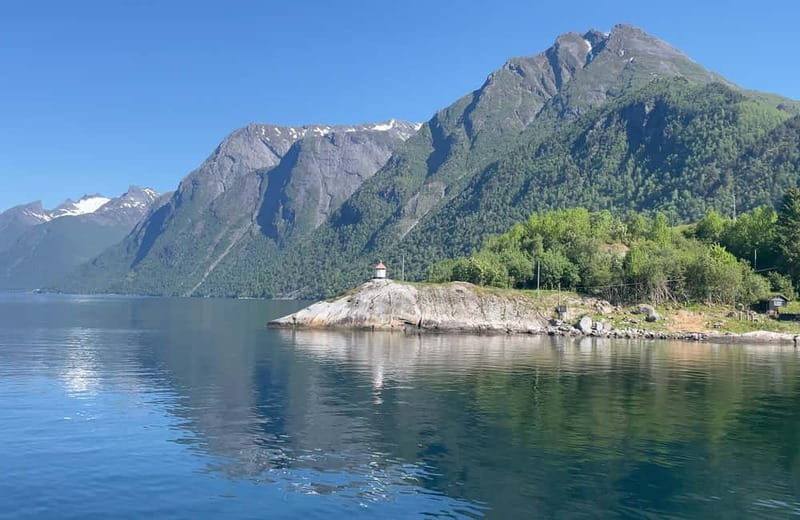 All About the Fjords, in one tour by bus & boat from Ålesund - Hellesylt waterfall and a 30-minute pause