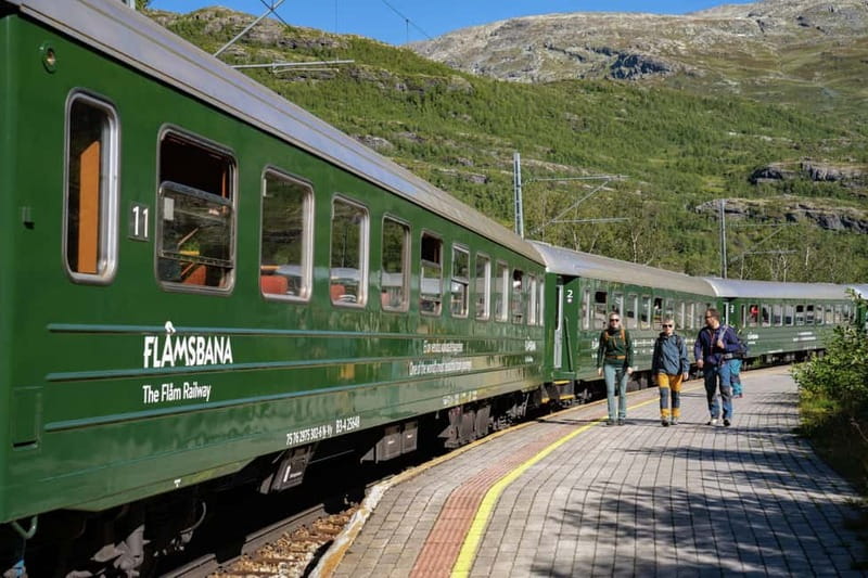 Bergen: Flam Railway, Viking Village Tour with Fjord Cruise - The Flåm Railway from Myrdal to Flåm