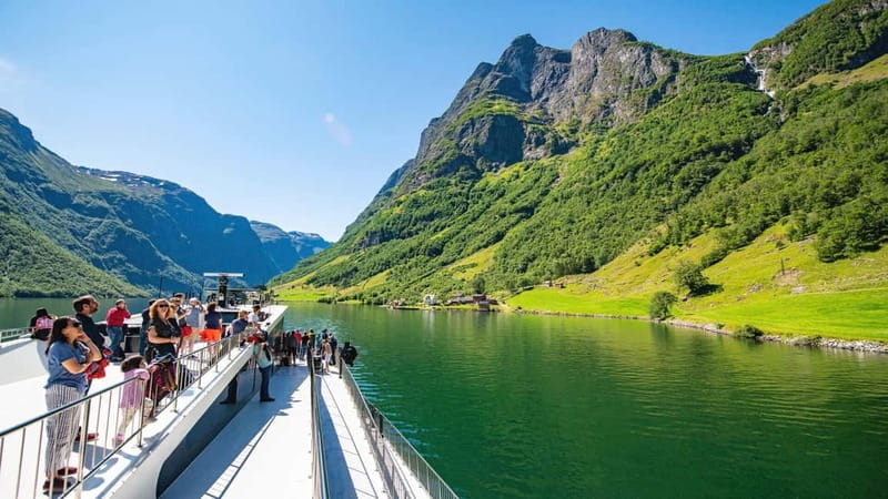 Bergen: Flam Railway, Viking Village Tour with Fjord Cruise - A two-hour cruise through Nærøyfjord