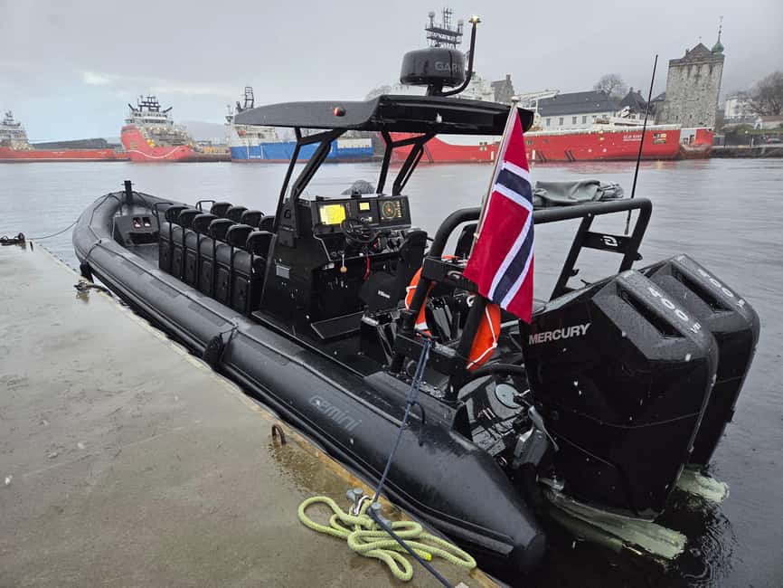 Bergen: Mostraumen Fjord Safari - by Premium RIB Boat - Passing beneath the Nordhordland Bridge
