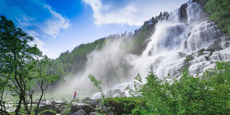 Bergen: Nærøyfjorden, Flåm, and Stegastein Guided Bus Tour - Gudvangen introduces the fjord country