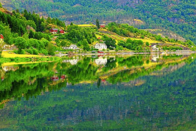 Bergen to Flam "The King of Fjords" One-Way or Round-Trip Cruise Ticket - Leaving Bergen among islands and open water
