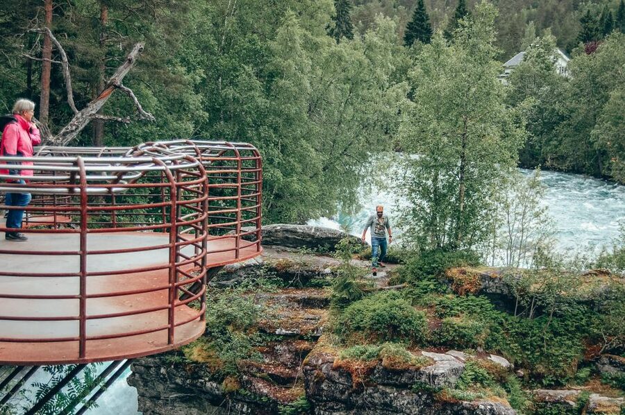 From Ålesund: Trollstigen Sightseeing Village & Fjord Tour - Stigefossen and the power of falling water