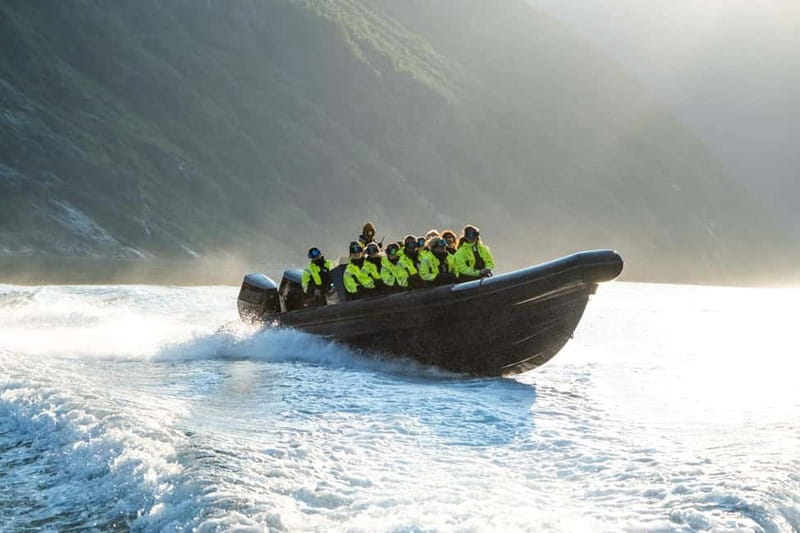 From Hellesylt: Experience Fjordsafari Geirangerfjord on RIB - The first run through Geirangerfjord