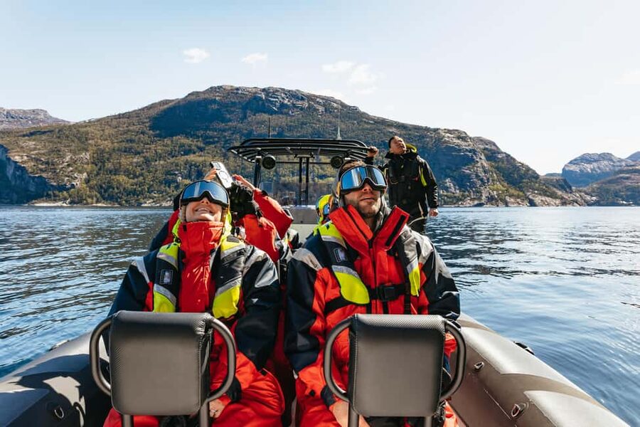From Stavanger: Lysefjorden & Pulpit Rock RIB Boat Tour - The first 30 minutes: speed across open water