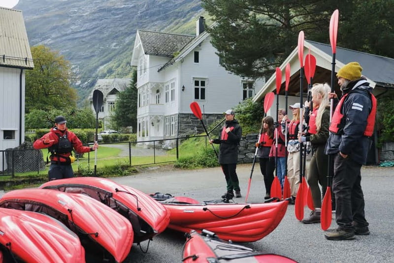 Geiranger: Beginner-Friendly Fjord Kayaking - First strokes on the clear water