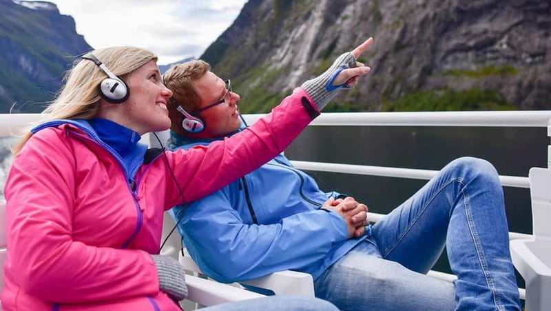 Geiranger: Fjord and Waterfalls Sightseeing Boat Trip - From Geiranger Harbor into the fjord