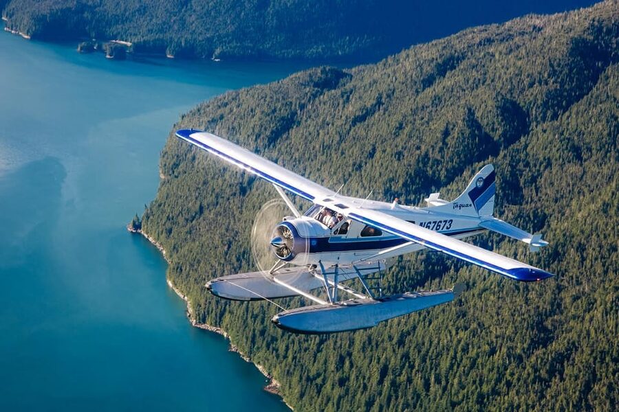 Ketchikan: Misty Fjords National Monument Floatplane Tour - Climbing aboard a six-passenger floatplane