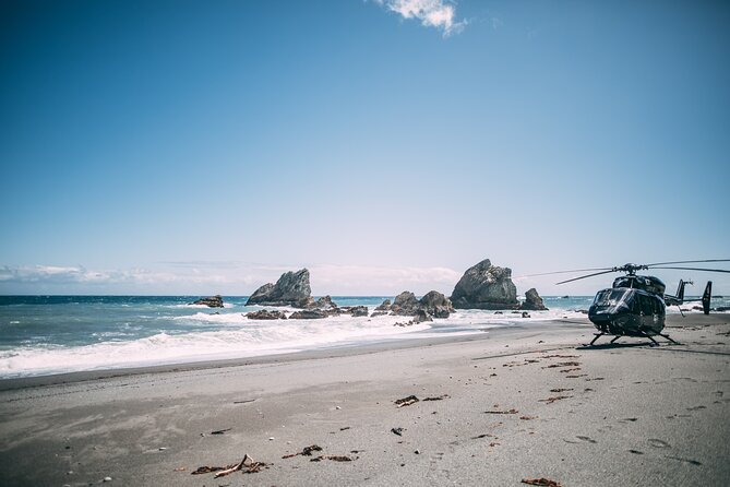 Milford and Fiordland Highlights Tour by Helicopter from Queenstown - The remote West Coast beach landing