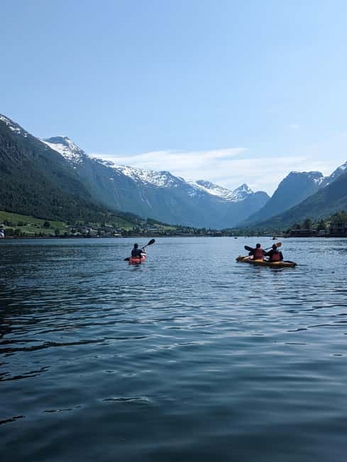 Olden: Fjord Kayaking + Drysuit & Safety Boat - At a glance