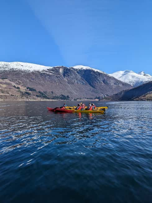 Olden: Fjord Kayaking + Drysuit & Safety Boat - Weather, comfort, and the group pace