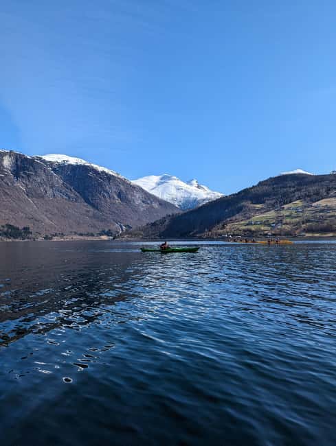 Olden: Fjord Kayaking + Drysuit & Safety Boat - Is $105 a fair price?