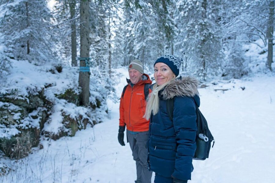 Oslo: Best View of the Oslofjord Winter Edition - The climb to Vettakollen