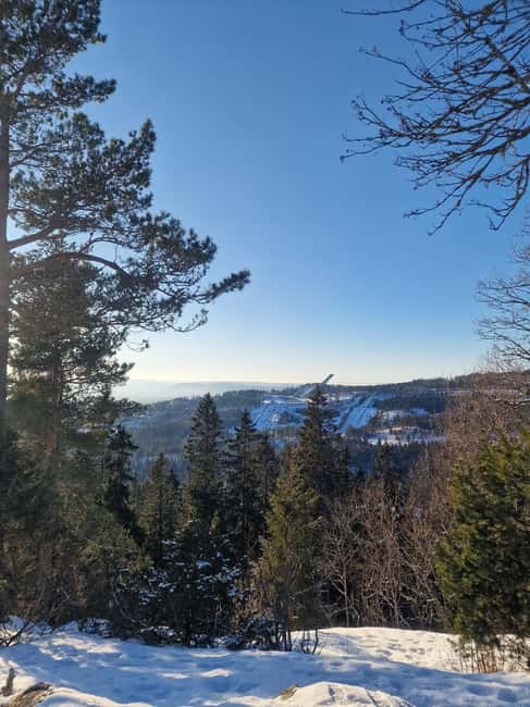 Panoramic Peaks – Oslo’s Most Beautiful Fjord Views Hike - The first fjord viewpoint and a useful rest stop
