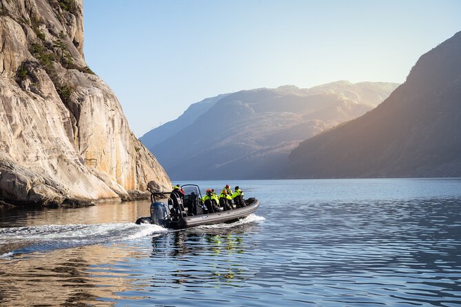 Rib adventure in the Lysefjord with boat house visit - Watching for seals, porpoises, and sea eagles