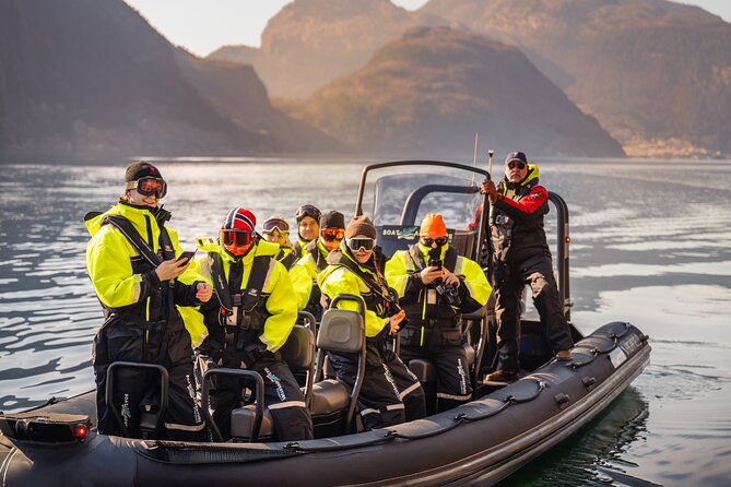 Rib adventure in the Lysefjord with boat house visit - How the weather changes the experience