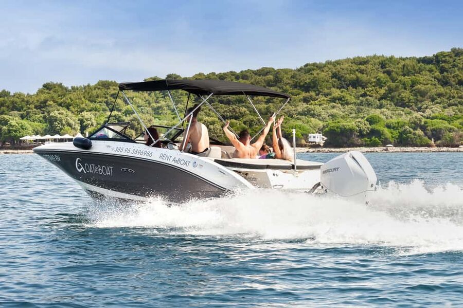 Rovinj or Vrsar: Rovinj Islands and Lim Fjord Speedboat Tour - Figarola, Golden Cape, and the first island swims