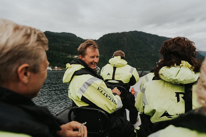 Scenic Hardangerfjord & Fyksesund RIB adventure from Norheimsund - A brief look at Kvamsøy and its old markers