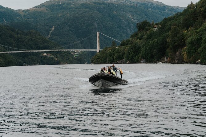 Scenic Hardangerfjord & Fyksesund RIB adventure from Norheimsund - Starting at Kaien 28 in Norheimsund