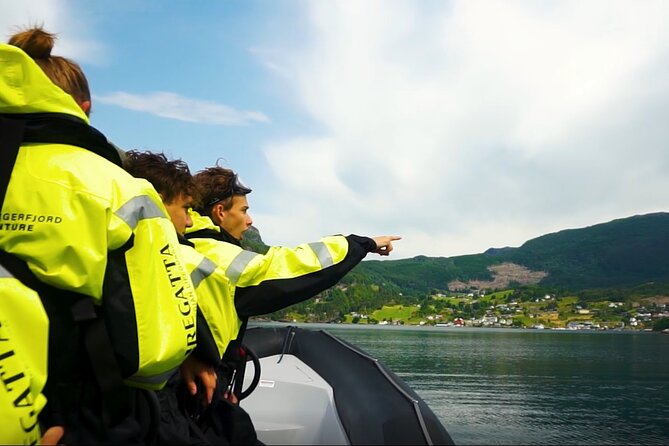 Scenic RIB adventure to Hardangerfjord & Fyksesund from Øystese - Kvamsøy: weather data and ancient burial mounds