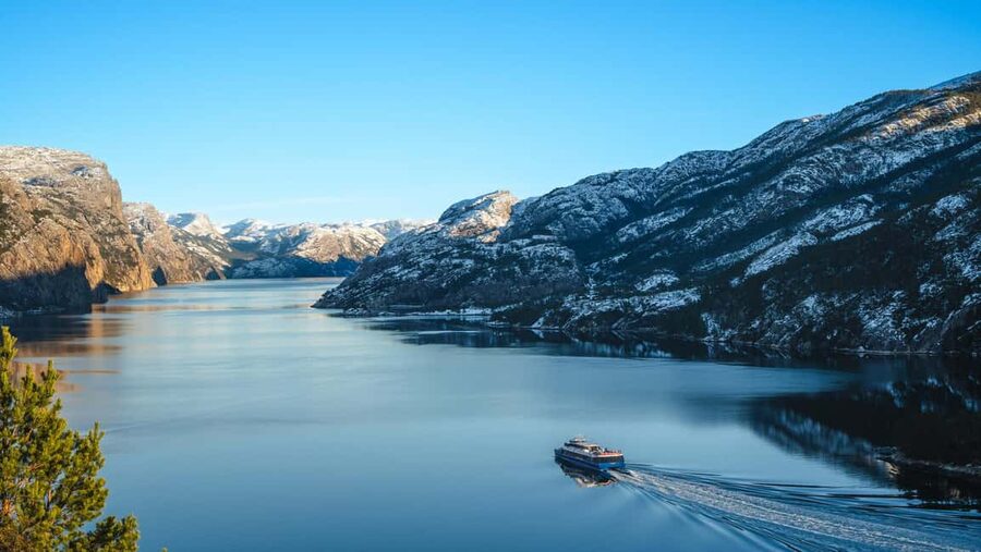 Stavanger: Electric Fjord Cruise to Lysefjord & Preikestolen - Fantahålå and the story of Vagabond’s Cave