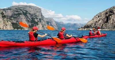 Guided Kayaking in Lysefjord