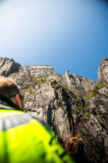 Stavanger: Guided Lysefjord Cruise to Pulpit Rock - Getting sprayed at Whiskey Falls