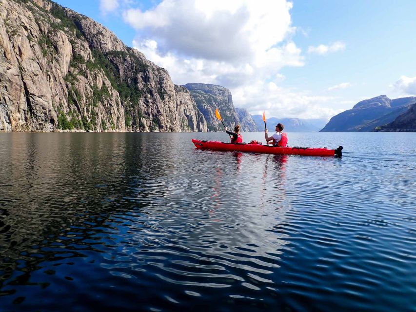 Stavanger: Lysefjord Kayak Safari (Waterfalls & Pulpit Rock) - Following the cliffs, gorges, and waterfalls