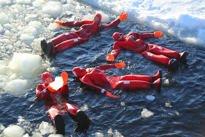 Tromso Arctic Fjord Floating - Getting suited up for Arctic water