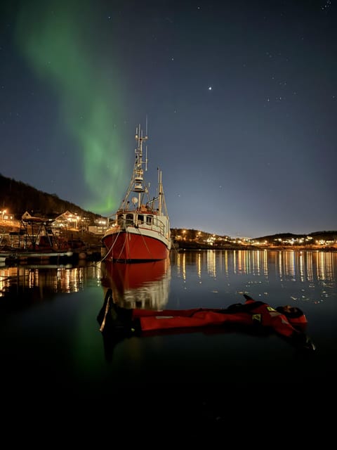 Tromsø: Arctic Fjord Floating in Survival Suit - Norwegian waffles, warm drinks, and the diploma