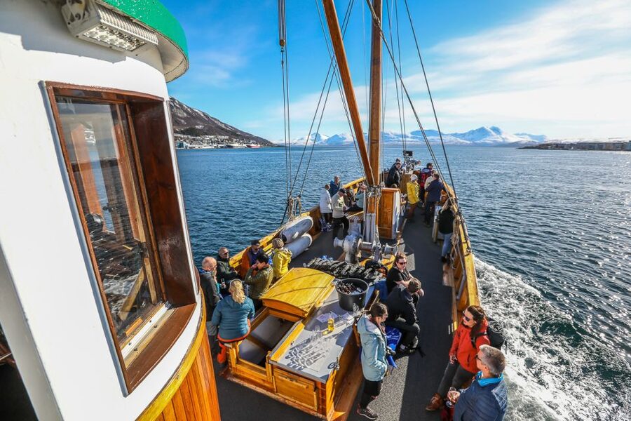 Tromsø: Fjord History Cruise with Snack and Drinks - Nearby fjords, islands, and open views
