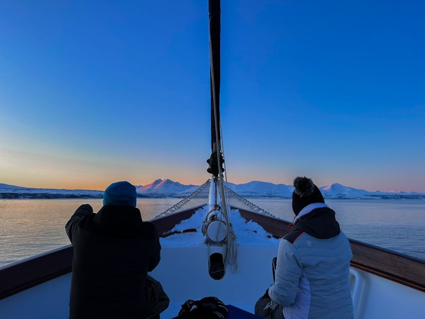 Tromsø: Luxury Polar Fjord Cruise w/ Hot Tub & Polar Plunge - Boarding Stella Oceana beside Fiskekompaniet