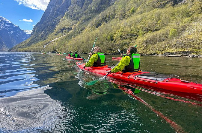 Vossevangen: Nærøyfjord Full-Day Guided Kayaking Trip - The first paddle on Nærøyfjord