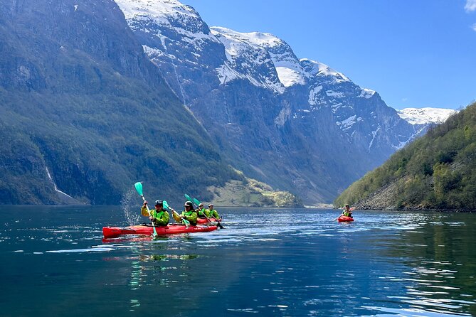 Vossevangen: Nærøyfjord Full-Day Guided Kayaking Trip - From Voss to the water near Gudvangen